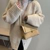 Сумки высокого качества Женская осенне-зимняя однотонная универсальная сумка через плечо в ретро-стиле для меньшинства, сумка-кроссбоди для поездок на работу CLE