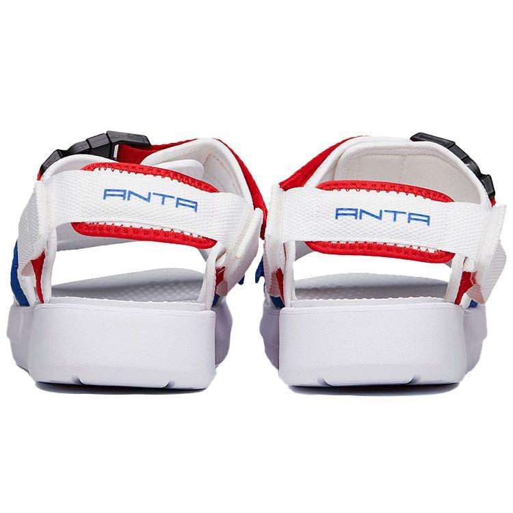Anta Сандалии для пляжного спорта Lifestyle Series One Strap Open Toe, мужские сандалии, белые, синие 912036905-2