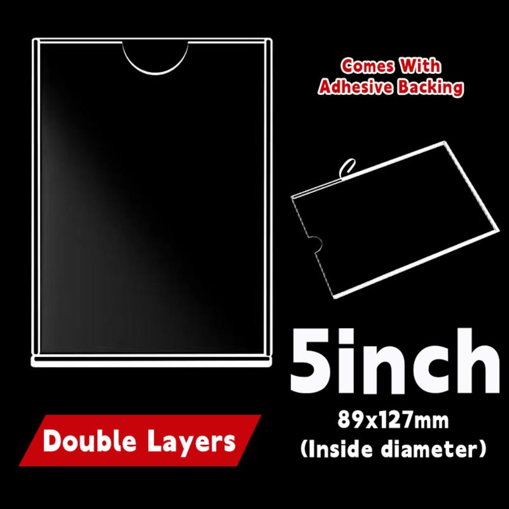 Самоклеящаяся фоторамка Прозрачный держатель для карточек Высококачественный держатель для табличек Подставка для карточек