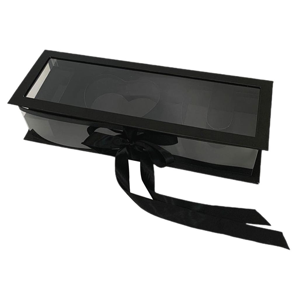 Заполняемые буквы с видимой прозрачной крышкой Декор на день матери Пустая подарочная коробка для цветов для шоколада Валентинки Подружка невесты Сделай сам