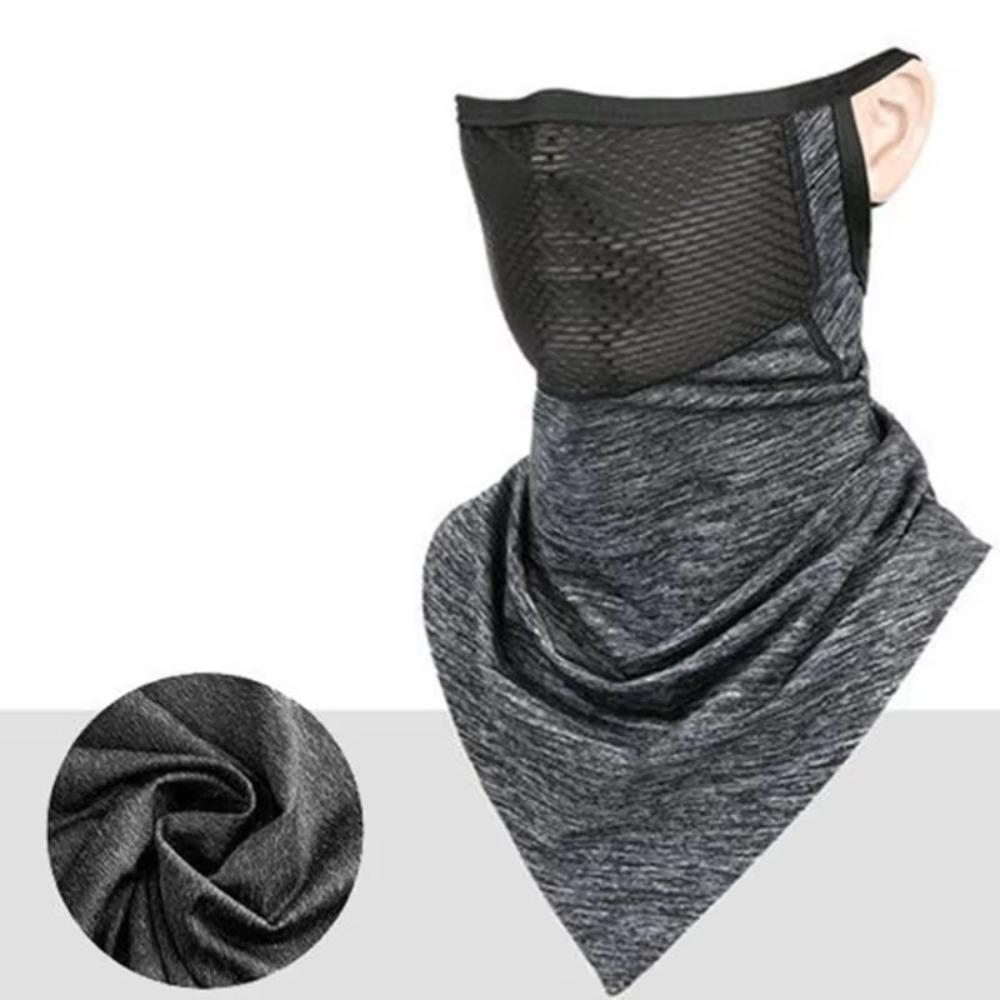 Dustproof Ice Silk Head Cover UV Protection Hanging Ear Cycling Scarf  Unisex