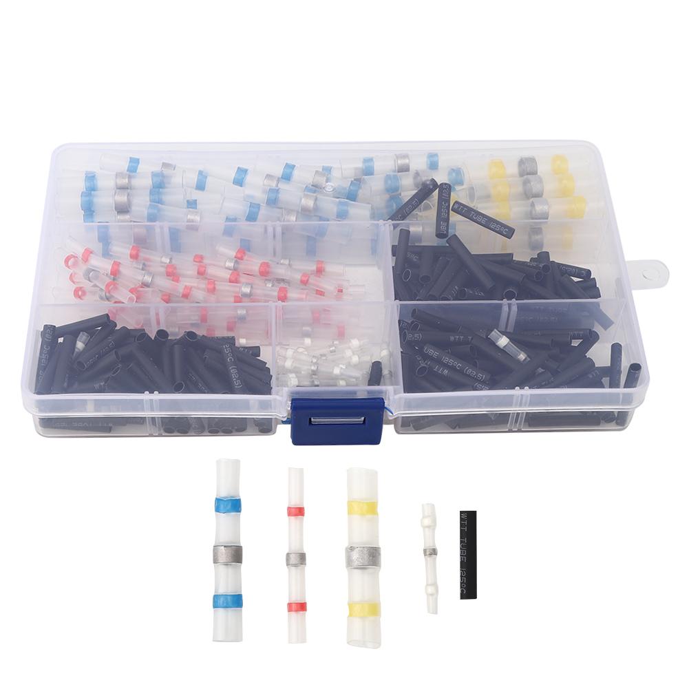 300 шт. Паяльная гильза, клемма для провода, сварное соединение, термоусадочная изоляция, водонепроницаемая