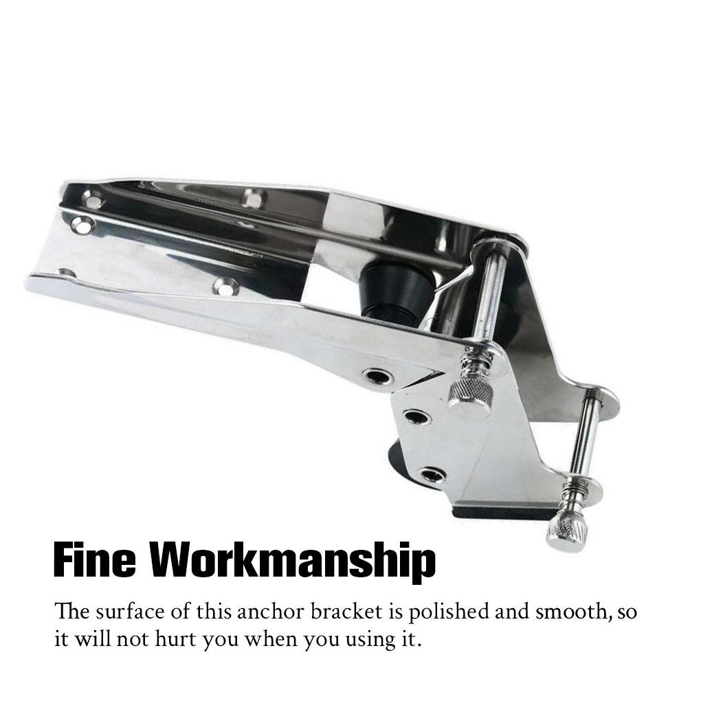 Boat Stainless Steel Anchor Bracket Firm Lightweight Anchors Roller Smooth Simple Operation Marine Parts Hardware Accessory