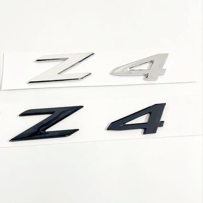3D ABS Клейкий Хромированный Черный Логотип Z4 Эмблема Буквы Автомобиль Задний Багажник Значок Наклейка Для BMW Z4 E85 E89 G29 Z4 Наклейка Аксессуары T54