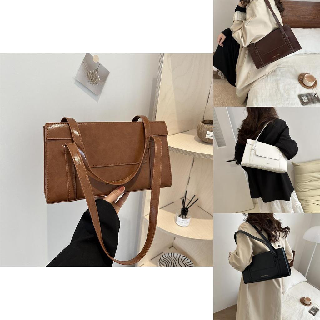 Elegant Pu Leather Shoulder Bag For Women Stylish Small Crossbody Bag Daily Use