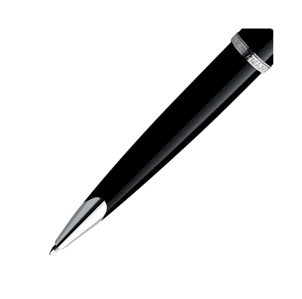 Waterman Подарочная коробка Carene включает шариковую ручку со средним стержнем и серебряной отделкой, черным стержнем - Лакированная/Синяя - (Использовал)