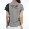 [Pin Apparel] Women's Short-sleeved High-neck Shirt (one-point Logo)  Golf Innerwear  622-5167200 020Gray S