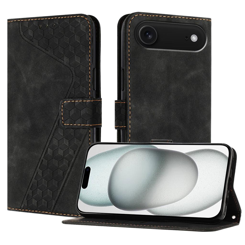 Для iPhone Кожаный чехол Air 7-образный узор Кошелек Подставка Противоударный чехол для телефона