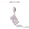 Yin Ziyun Handmade Pink Tarot Lover Pendant with Drip Glue Beads