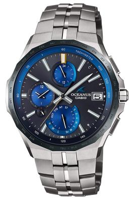 Casio Oceanus Manta Bluetooth Радиоуправляемые Солнечные Часы OCW-S5000E-1AJF Мужские Серебристые