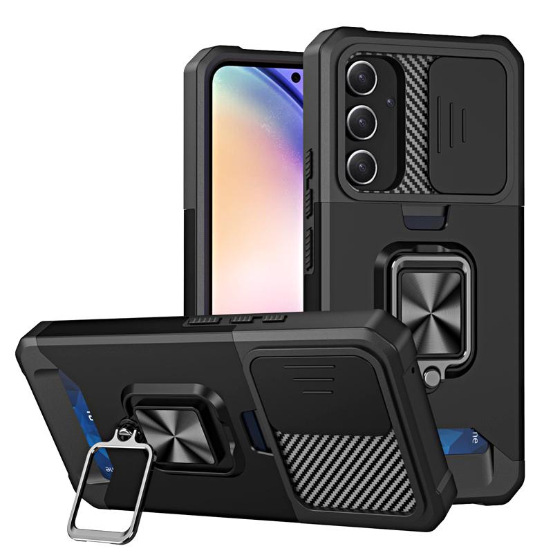 Чехол для Samsung Galaxy A54 5G Магнитный держатель Кольцо Слот для карт Бронированный чехол для телефона для Sumsung A54 A 54 GalaxyA54 Защитная крышка для объектива