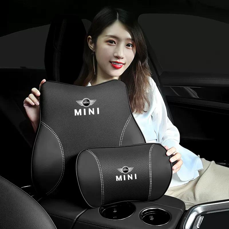 Memory Cotton Car Seat Headrest/Neck Lumbar Protection Cushion For Mini Cooper JCW Works R56 R50 F54 F55 F56 F57 F60 R52 R53 R55