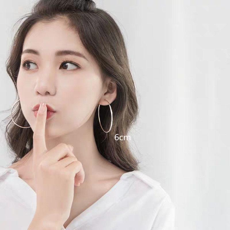 925 Sterling Silver Earrings Big Earrings Earrings For Women Wedding Earrings Round Earrings Silver Earrings Earrings Circle