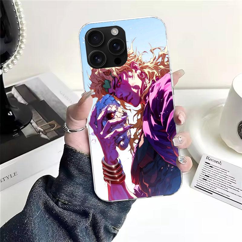 JoJo Adventure Дио Диего Брандо Мягкий чехол для телефона для IPhone 11 17 Air 16E 16 Pro Max 15 + 14 Plus 13 Mini 12 Apple 7 SE 8 Fundas