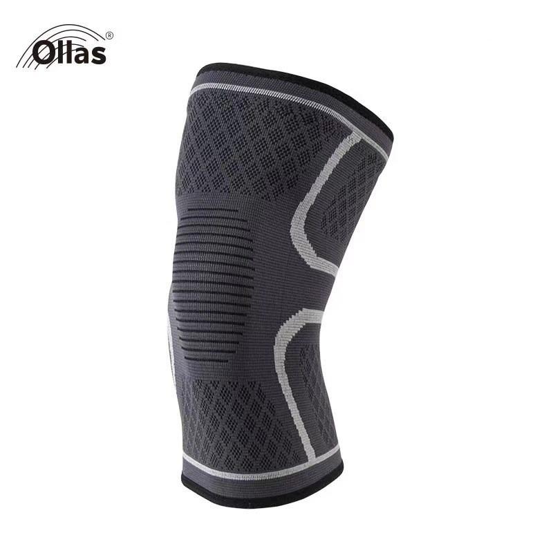 Knitted Sports Knee Pads Running Basketball Cycling Fitness Non Slip Men's and Women's Breathable Warm Nylon Knee Pads
