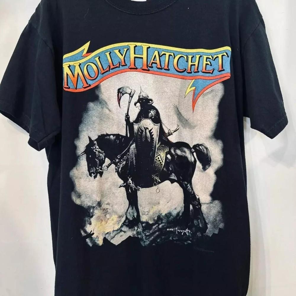 Molly Hatchet Tour Concert Graphic Black Cotton T shirt Unisex S5XL KH13540 Unisex T-Shirt