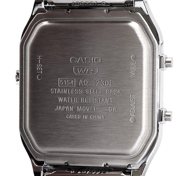 Б/У Часы CASIO Дешевые Casio Ана-Цифровые Кварцевые Винтажная Серия Унисекс Двойное Время AQ-230GG-9A [Параллельный Импорт]