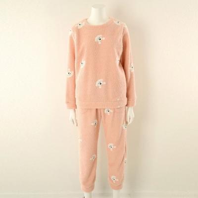 Women S Warm Microfiber Top And Bottom Set vep387fS