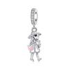 S925 Silver DIY Craft Accessories Fashion Kissing Figure Charms For Couples Handmade Jewelry Making Supplies