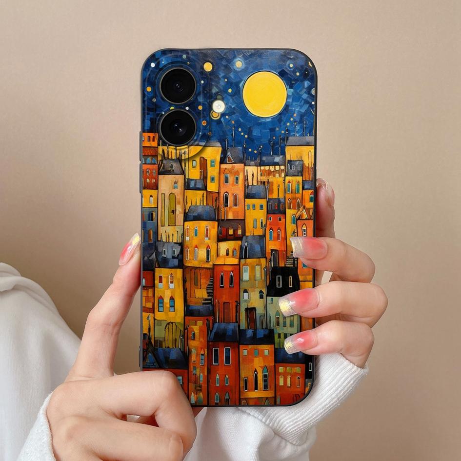 Для Apple iPhone 16 Plus 16pro 16promax новый чехол симпатичный цветочный узор облаков мягкий тонкий жидкий силикон высокое качество ударопрочный чехол для iPhone чехол Capas