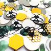 100pcs Cartoon Bee Hive Confetti Black Golden Bee Theme Decoration  Birthday Party