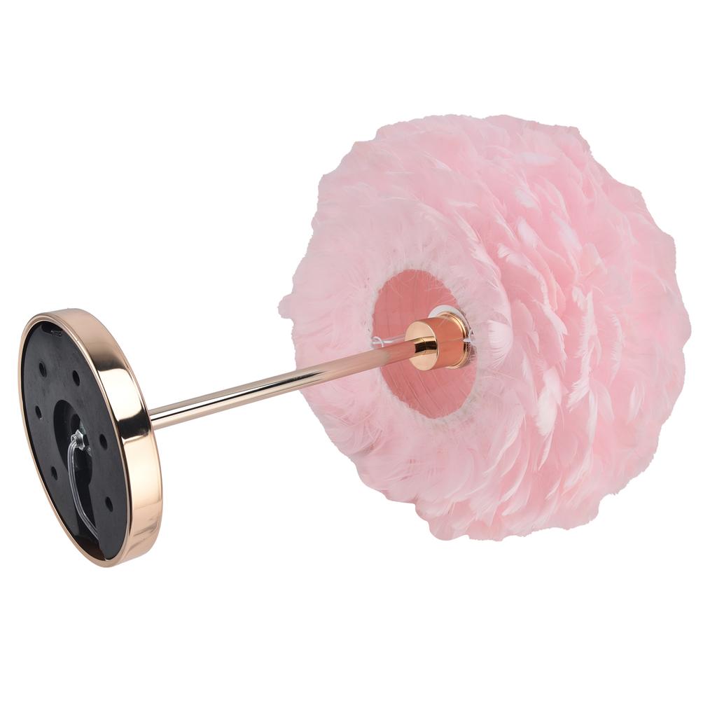 E27 Подставка для настольной лампы с перьями, современный держатель для настольной лампы для спальни, декор для свадьбы и дня рождения, США