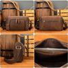 Мужская сумка Crazy Horse Leather из натуральной кожи, пропитанной маслом, через плечо, большая вместимость, модная трендовая косая сумка на плечо