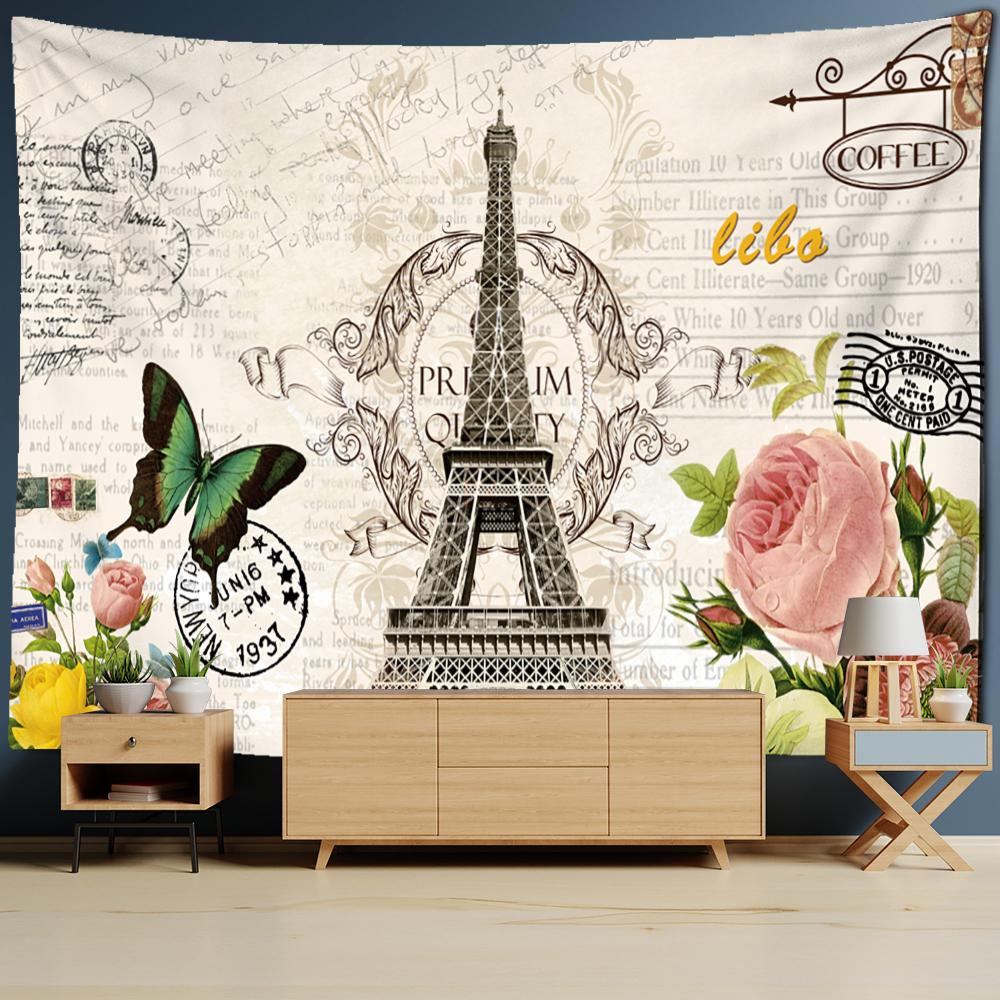 Морской фон мультфильм штамп гобелен настенный ретро каваи хиппи тапиз психоделический детская комната домашний декор