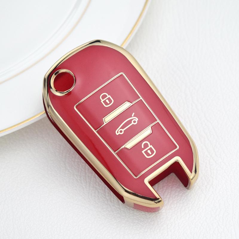 Чехол для дистанционного ключа из ТПУ для Peugeot 208 107 206 306 307 308 2008 3008 4008 5008 RCZ Citroen C1 C2 C3 C4 C5 CACTUS C8 протектор