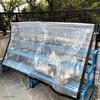 Прозрачный водонепроницаемый брезент для сада, непромокаемый прозрачный полиэтиленовый брезент, укрытие для растений, изоляционная ткань для сарая с люверсами