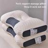 Neck Protection Support Massage Pillow Honeycomb SPA3D Double Knitted Cotton Pillow Core Home Neck Pillow 1pc