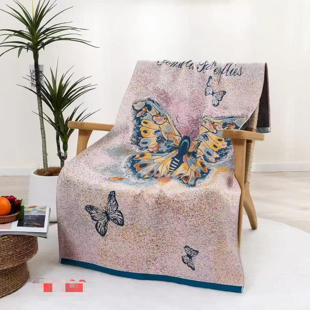 Extra Large Cotton Gauze Cartoon Bath Towel - Soft, Quick-Drying for Adults & Kids