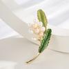 Senior Brooches Flower Leaf Brooch Pins for Women Suit Pendant Fashion Brooches Jewelry