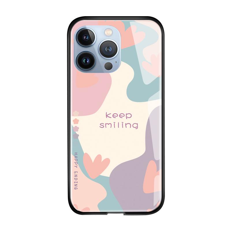 Чехол для телефона из закаленного стекла для iPhone 11 12 13 14 15 16 17 Redmi 10 12 14C Note10 Note14 Xiaomi 11Lite PocoC75 Мягкий край Ударопрочный Гладкий чехол