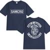 2025 Hip Hop Vintage T Shirt Men Women Sons of Anarchy SAMCRO Double Sided Print Short Sleeve T-shirts Unisex 100% Cotton Tops