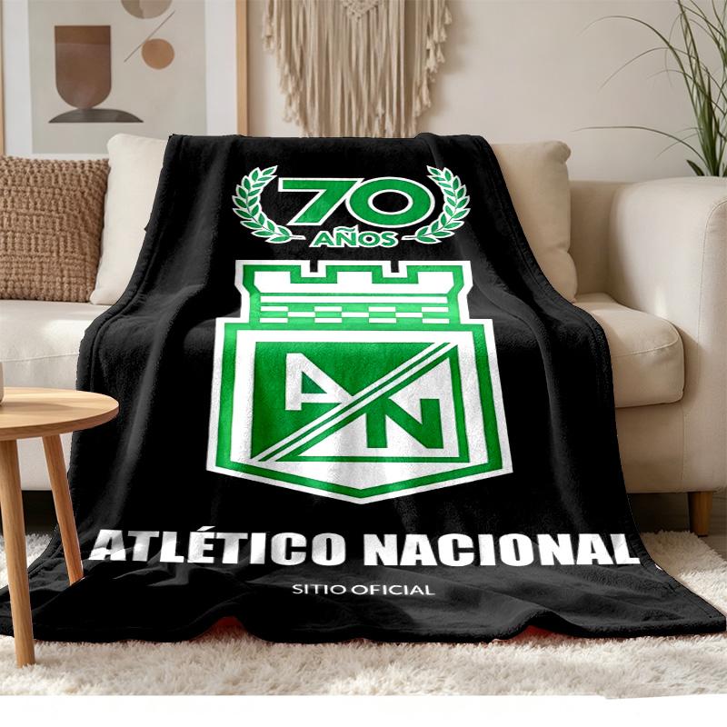 Atletico Nacional Soft and comfortable flannel Suitable for sofas living rooms outdoor camping travel and also makes a great anniversary gift