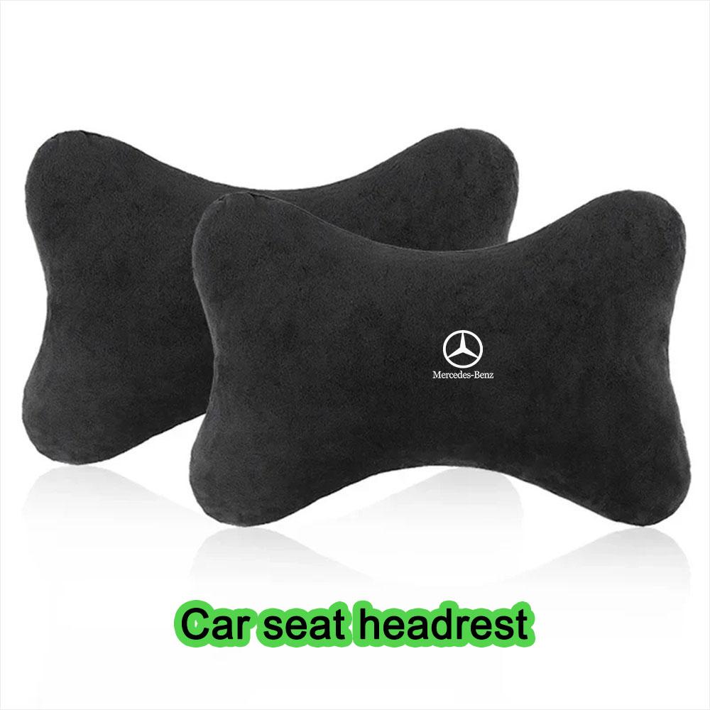 CQU1 Fashion black car headrest,plush neck protection,driver's neck pillow,car accessories,for Mercedes-Benz W220 W205 W204 W201 W202
