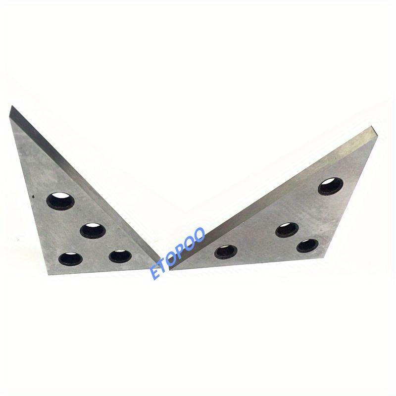 2 Pcs/Set Solid Angle Plates Angle Block Set 30-60-90 & 45-45-90 Precision +/- 20 Seconds Angle Block Gauge Machinist Tool
