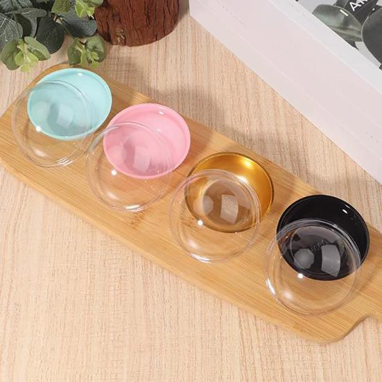 Набор из 50 шт. коробок для упаковки тортов, прозрачные пластиковые мини-коробки для кексов с надежной крышкой, подарочная коробка для выпечки для маленьких тортов, пирожных, десертов, печенья