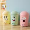 Funny Smiley Face Trash Can Stickers Cartoon Kids Room Decor Removable Waterproof Vinyl Decals Funny Kitchen/Bathroom