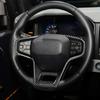 Carbon Fiber Steering Wheel Panel Cover Trim Accessories For Ford Bronco 2021 22