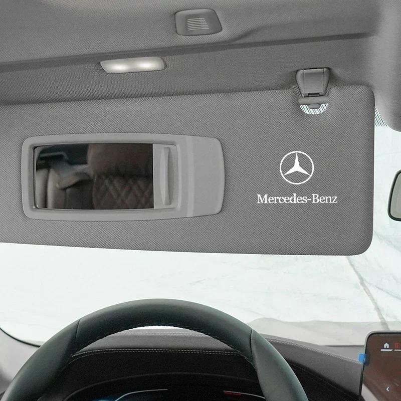 CDR4 4Pcs Car Logo Car Door Handle Anti Scratches Stickers For Mercedes Benz B/C/E/S Class A Class C200L GLC GLE CLA Car accessories