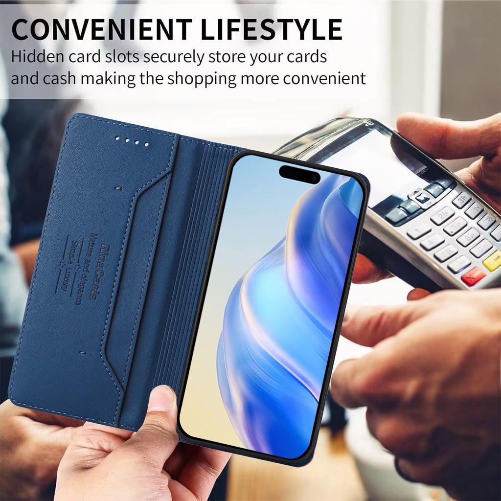 Luxury Leather Case For Nokia HMD Fuison/Skyline Nokia G21 G11 C30 X30 XR20 RFID Blocking Card Slots Magnetic Attraction Stand Shockproof Flip Cover