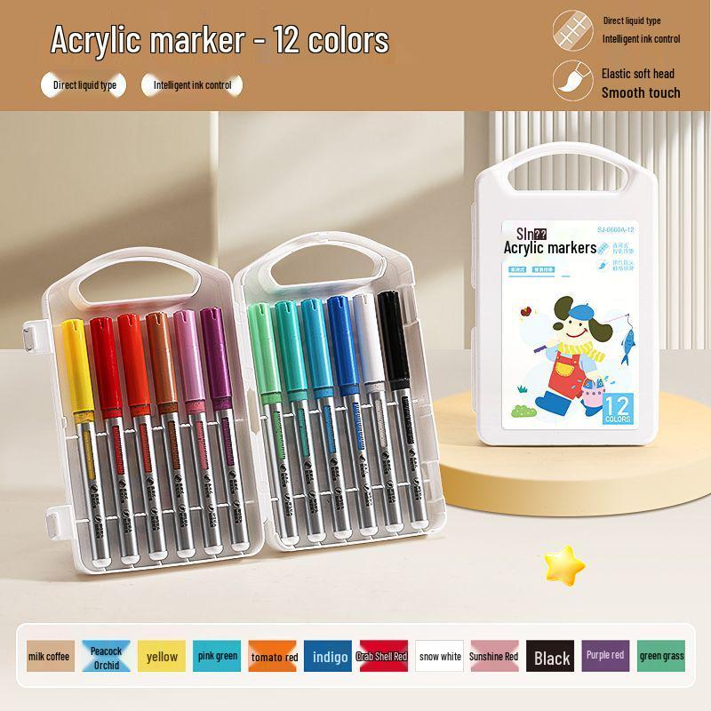 Акриловый маркер Арт Профессиональный - Акриловый маркер-акварель с тонким наконечником