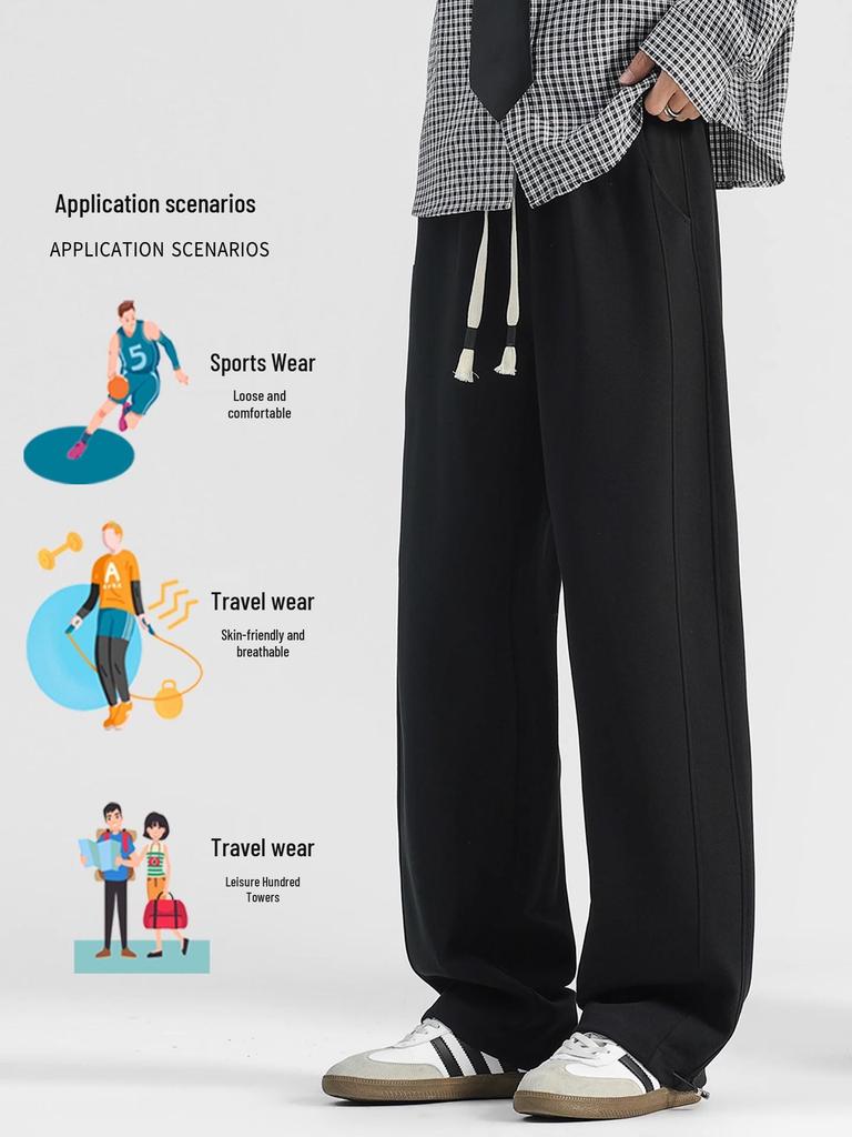 Мужские корейские свободные вельветовые штаны-джоггеры для осени и зимы