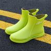 Rain shoes men's British rain boots sea fishing shoes waterproof and non-slip kitchen work rubber shoes warm new water shoes men