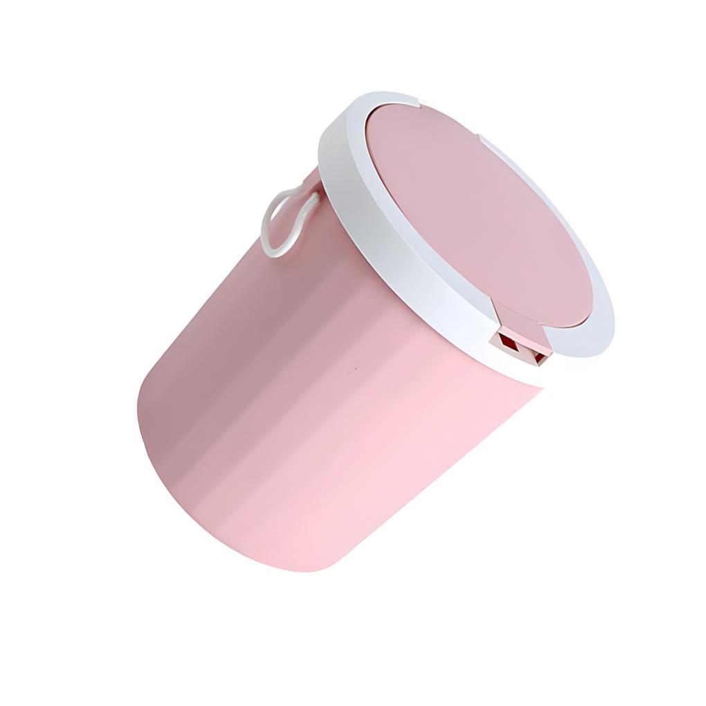 Nordic Contrasting Color Lid Trash Can - Sturdy Durable And Convenient For Household Items Cleaning Supplies Trash Cans