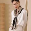 Elegant Women's Silk Scarf Soft Hijab Shawl Wraps Fashion Dot Print Silk Scarf  Bandana