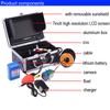 Underwater Fishing Camera 7 Inch LCD Monitor IP68 Waterproof 1000TVL Fish Finder