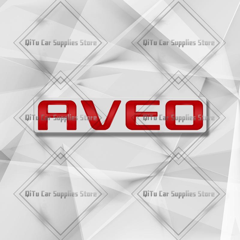 Zinc Alloy For Chevrolet Aveo Badge Car Body Trunk Fender Adhensive Emblem 3D Decal Sticker Lettering Styling